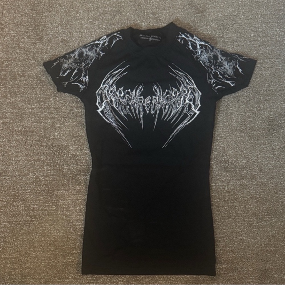 Black Graphic Muscle Tee